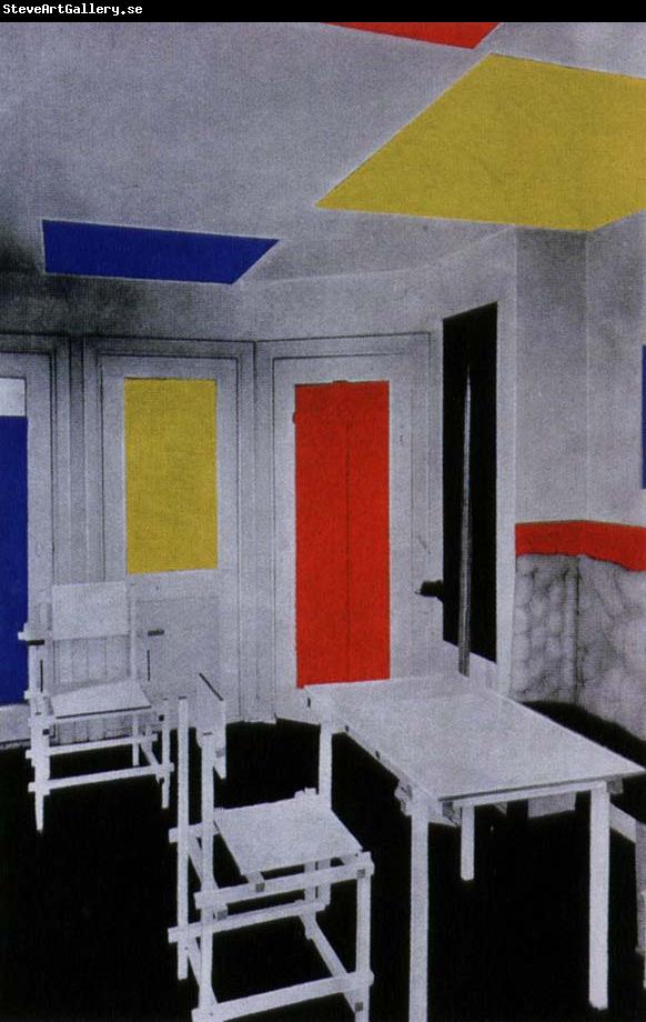 Piet Mondrian interior